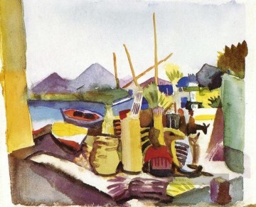 bekannte abstrakte Werke - Landschaft in Hammamet Expressionismus
